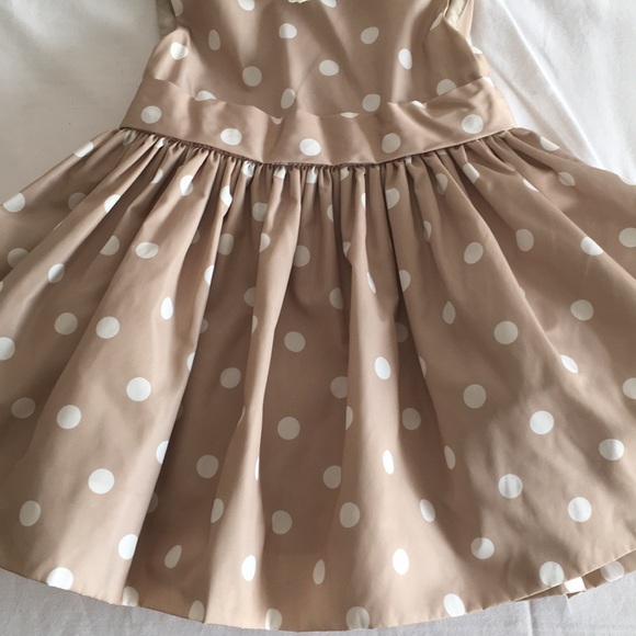 Jason Wu Neiman Marcus beige polka dot dress 18mth - Picture 4 of 8